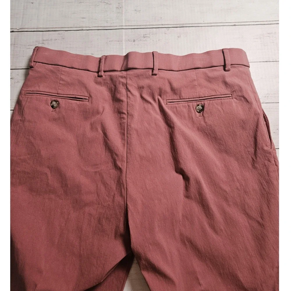 Ralph Lauren Mens Dusty Rose Pink Dress Pants Rayon Blend 36W x 31L 35x31 actual